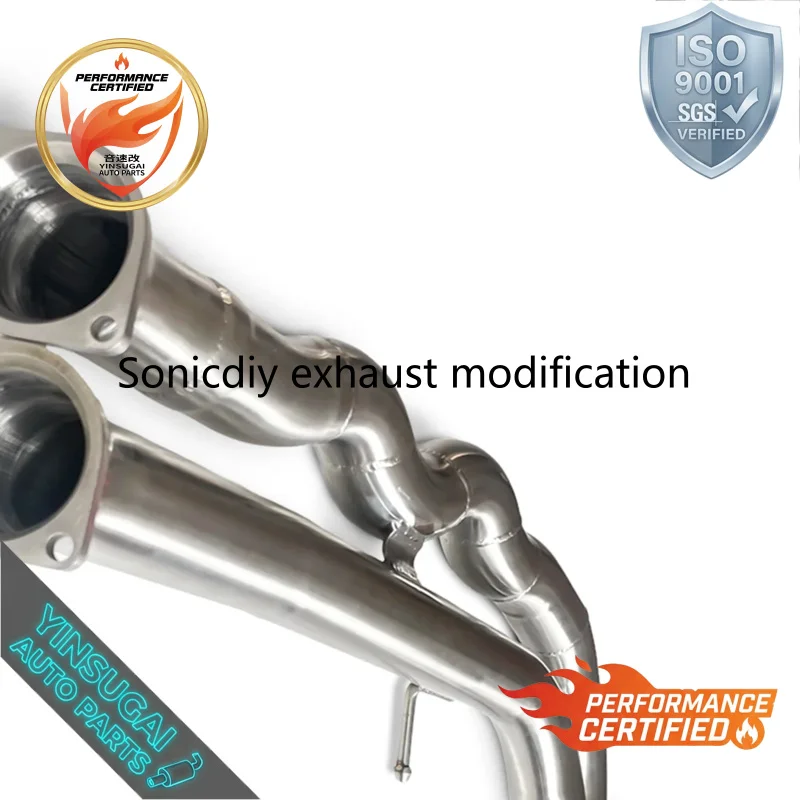 Direct Factory Equal Length Resonated Mid Pipe Catback For BMW M3 M4 F80 F82 F83 S55 3.0T 2014-2019 SS304 Full System