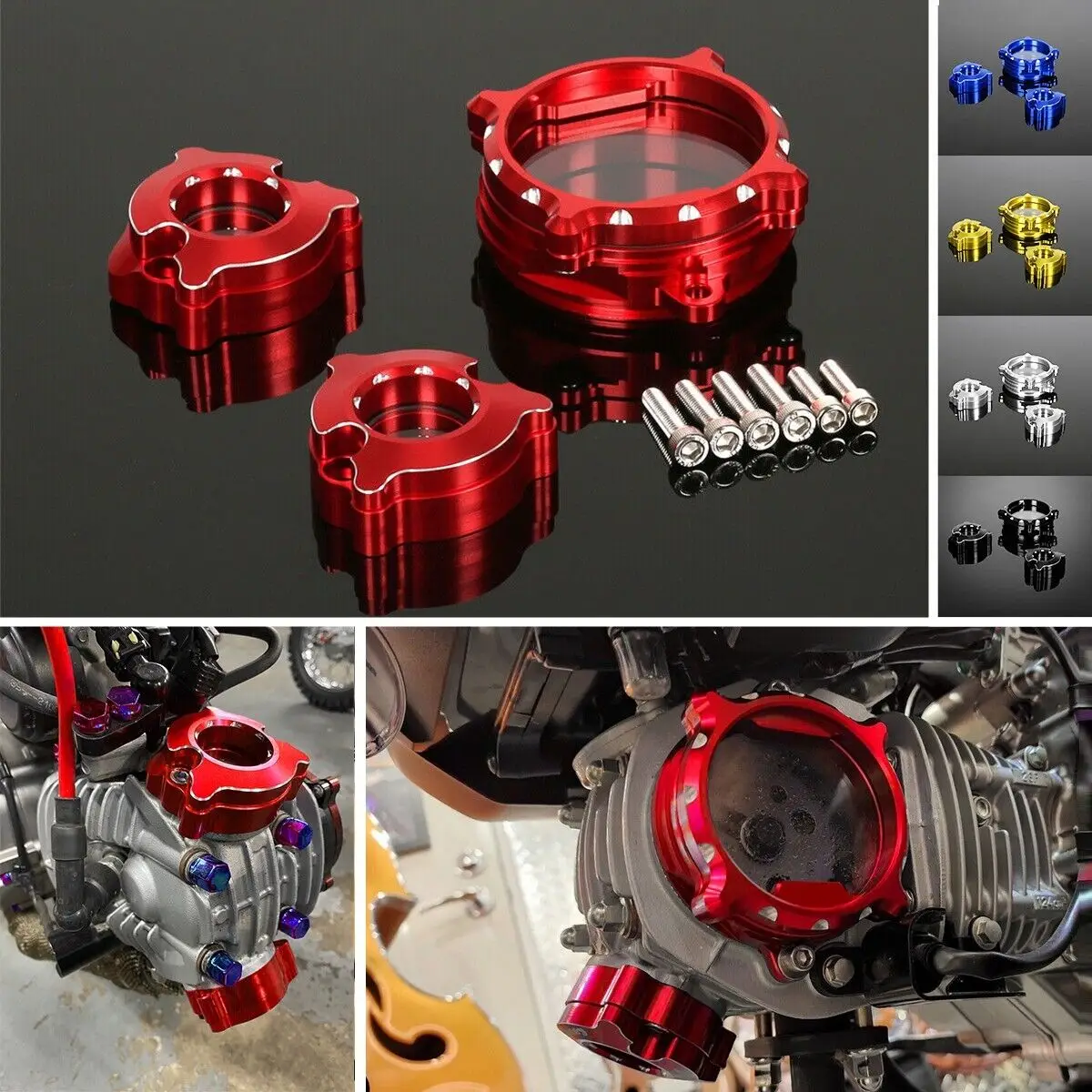 

3D Aluminum Transparent Camshaft Engine Valve Cover For Honda Monkey Grom Dax 125 CT125 Motorcycle Accessories