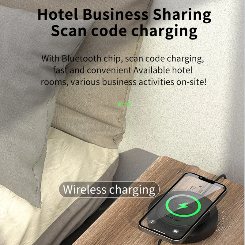 Table Induction Charger Invisible Qi Wireless Charging Base Built in Desk Wireless Charger Long Distance 10mm for IOS Android