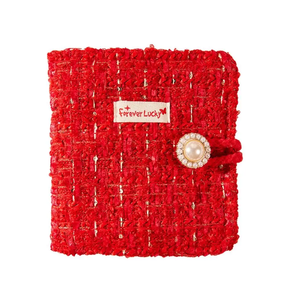 

Small 20 Card Position 3 Inch Postcard Organiser Tear Resistant Portable Idol Photo Card Collector Loose Leaf Red Card Album Fan