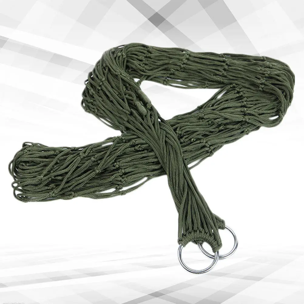 

1 шт. армейский зеленый утолщенный гамак для кемпинга, легкий и прочный, для отдыха на природе, нейлоновое подвесное кресло для походов, охоты, путешествий