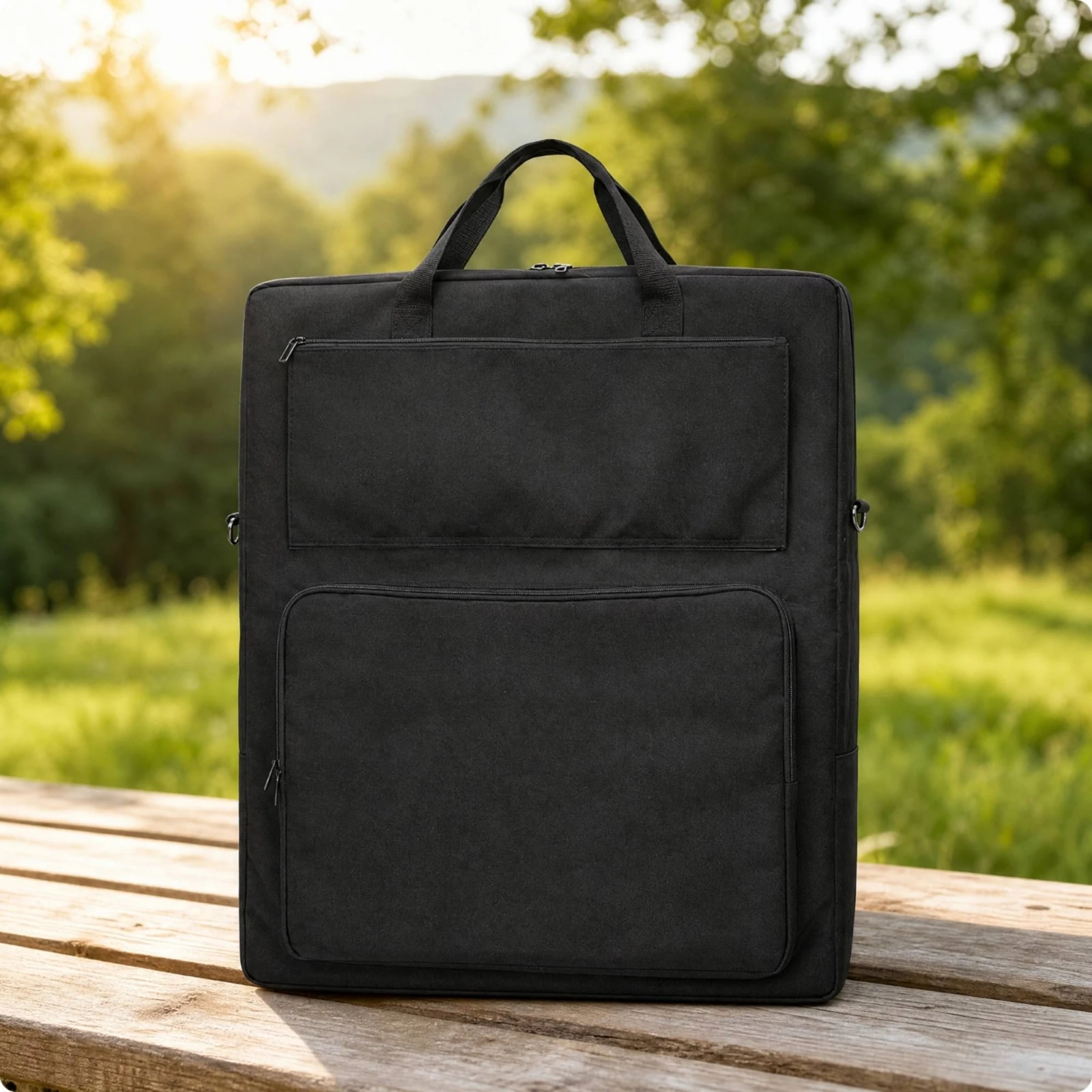 Solar Panel Storage Bag Water-Resistant Padded Solar Panel Bag with Shoulder Straps Long-Lasting Spacious