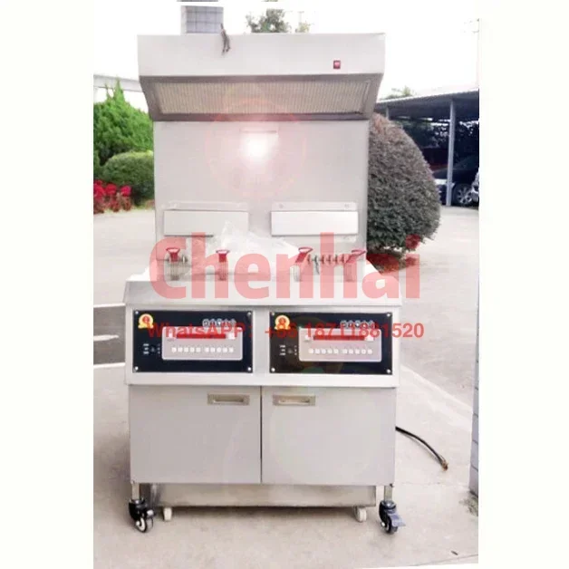 Special offer for commercial fish and chips without ventilation hood, deep fryer for 15 days, including package tax and delivery