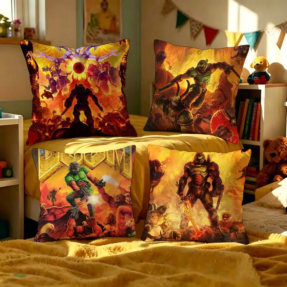 Game D-Doom Popular Pillow Cover Sofa Cushion Cover Home Room Decoration Children Gift