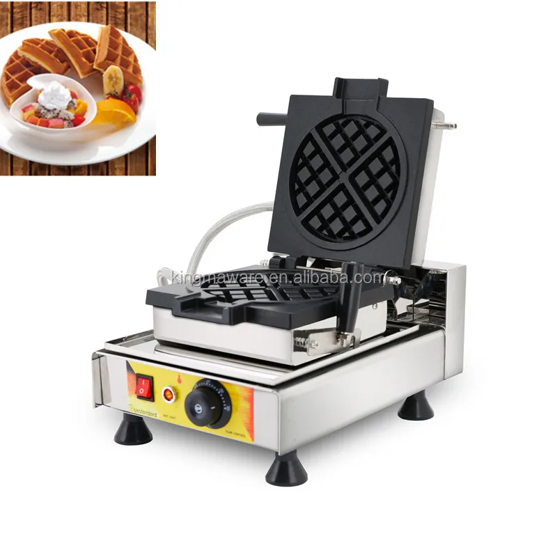 New Industrial  High Quality Belgian Waffle Maker Machine with 4 Pcs Heart Shaped Waffle for Sale