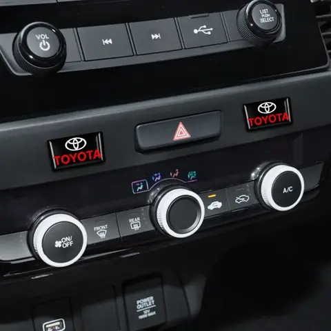 10Pcs 3D Car Styling Epoxy Emblem Badge Decoration Stickers For Toyota Corolla Camry Chr Rav4 86 Yaris Hilux Prius Avensis Auris 10 best sales car accessories toyota - №9