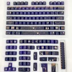 Custom Witch Feast Keycap Mechanical Keyboard 140 Keys Hallowmas Theme PBT DYE Sublimation Cherry Profile For Cherry Mx Switches