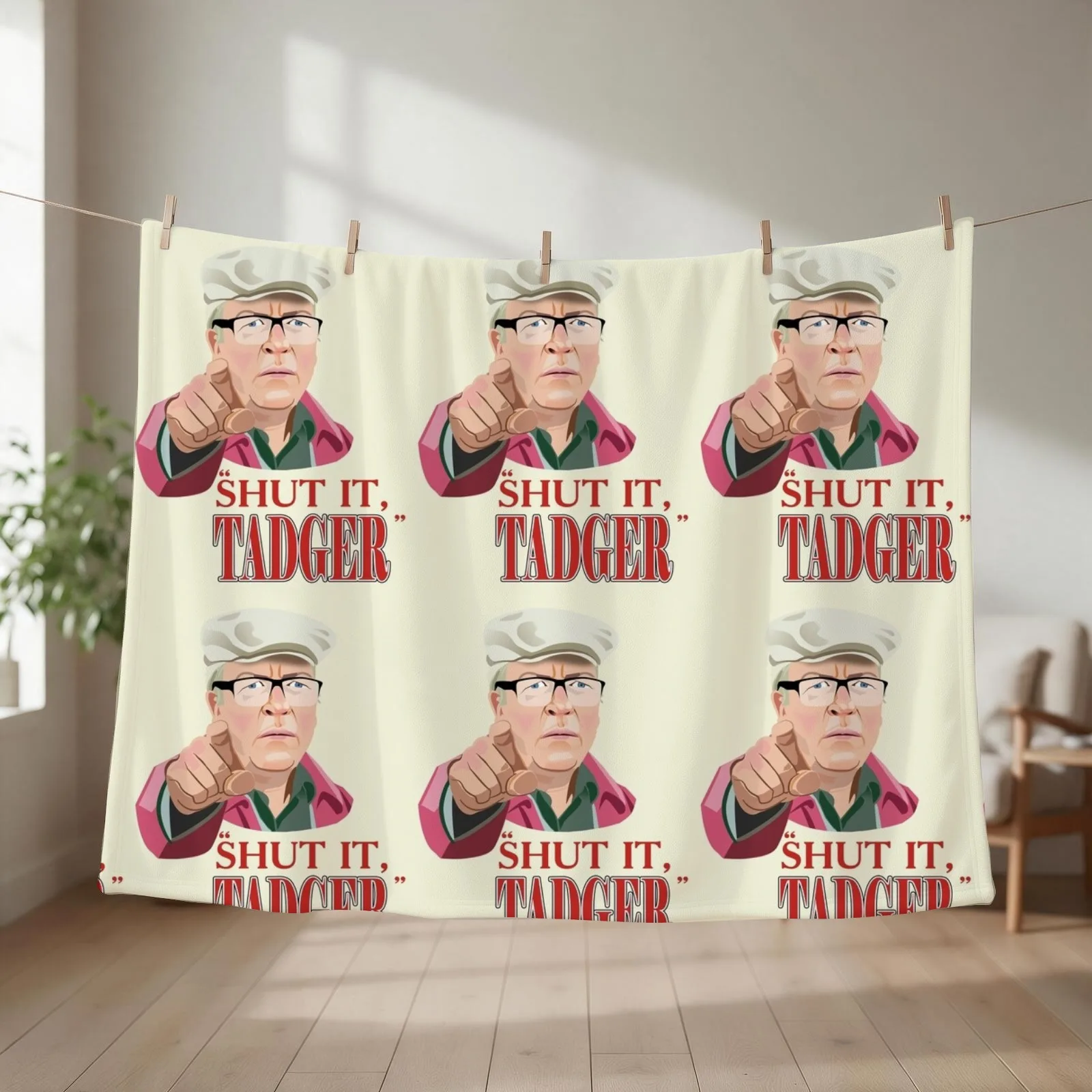 Winston says Shut it! Throw Blanket Decorative Sofas Soft Plush Plaid Furry Polar Blankets
