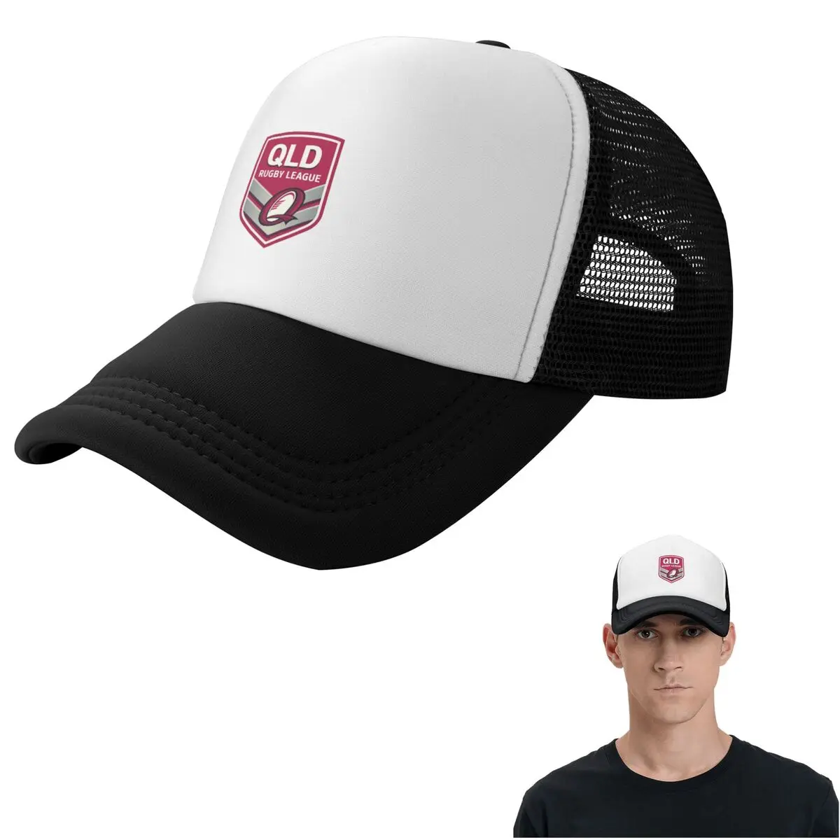 Queensland Maroons Cap Fashion Mesh Baseball Caps Adjustable Hat Hip Hop Summer Unisex Baseball Hats