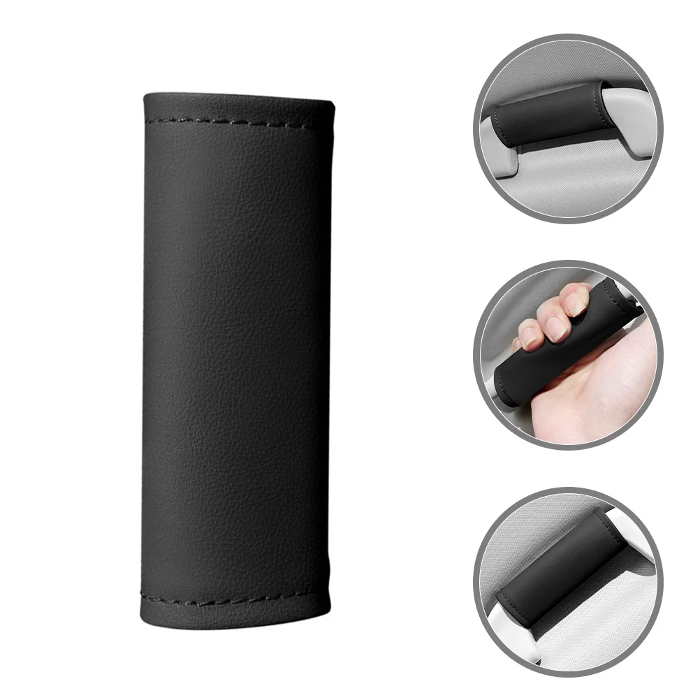 

Car Roof Grab Handle Cover Wear Resistant PU Protection for Car Door Handles Easy to Install Grab Handles Cover