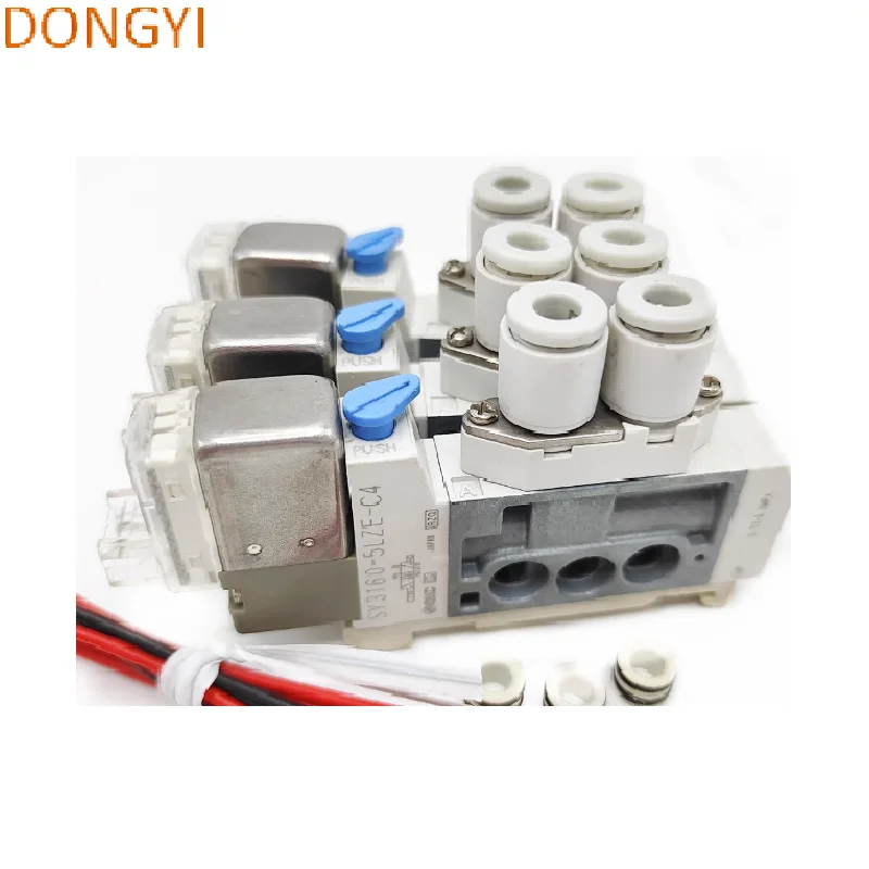 5 Port Solenoid Valve SY3000 Series, SY3160-5LOU-M5-Q/SY3160-5LOU-C4-Q/SY3160-5H-C4/C6/M5,SY3160-5G-C4/C6/M5