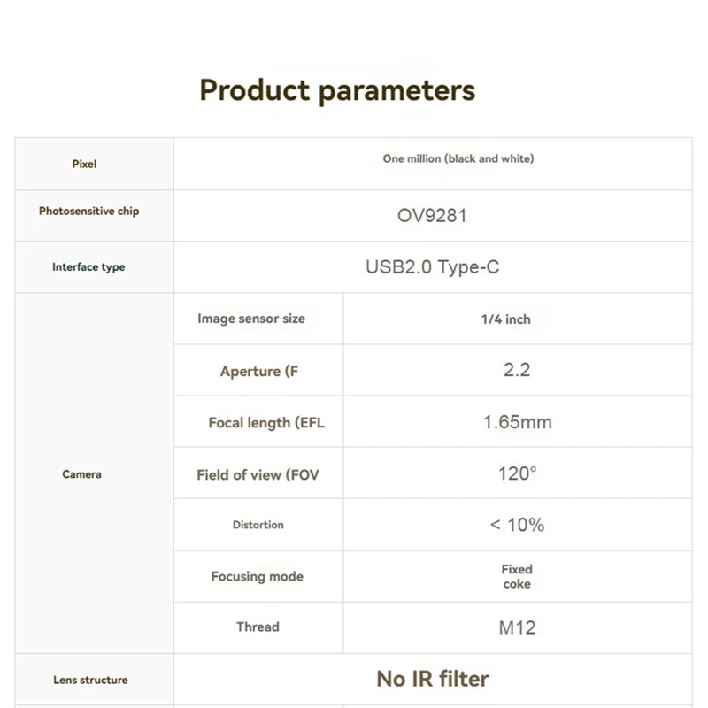 

ABSY Высокая частота кадров 1 МП OV9281 USB-модуль камеры поддерживает записи 1280X720 120 кадров в секунду, глобальный затвор и 120 ° ФИВ