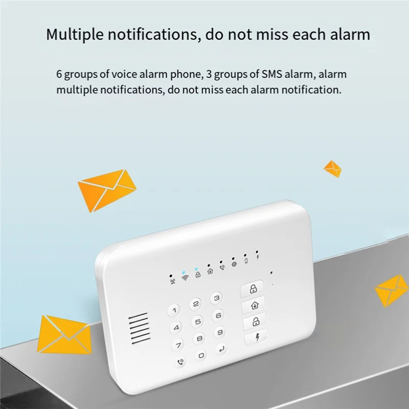A24U Tuya アプリリモコン WIFI + GSM 警報システムホームセキュリティ盗難警報センサー PIR モーション検出ドアコンタクト