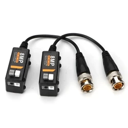 AHD Surveillance Camera, Balun Transmissão, Twisted Pair, Transmissor para CVBS, CVI, TVI, Câmeras AHD, 5 Pares, 4K