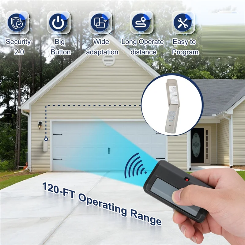 QWE-371LM Voor Chamberlain Liftmaster Craftsman Garagedeuropener Afstandsbediening Toetsenbord 891LM 893LM 373LM 973LM 971LM 893MAX 890MAX