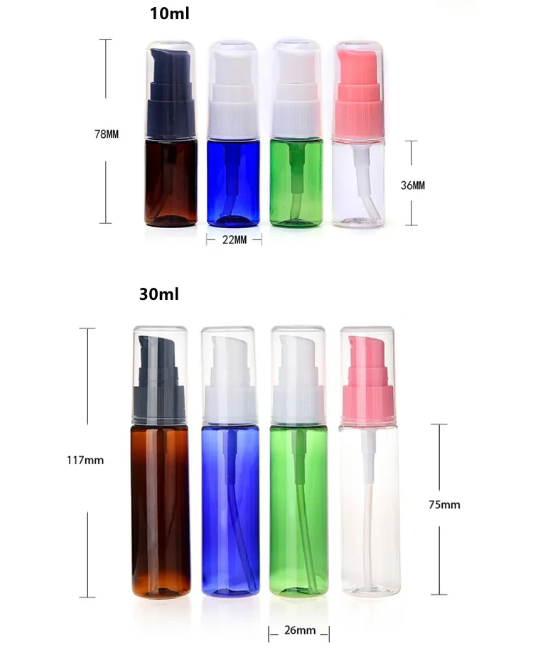 Refillable Lotion Bottle Plastic Cream Shampoo Pump Bottles Empty Cosmetic Containers Essential Oil Travel Bottle Skin Care