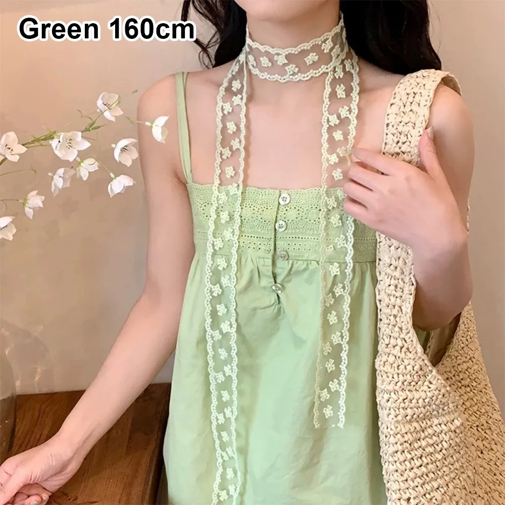 

прочный длинный ленточный платок на голову, кружевной белый шарф для волос 160 см, повязка для волос с вышивкой и бантом, платок для женщин