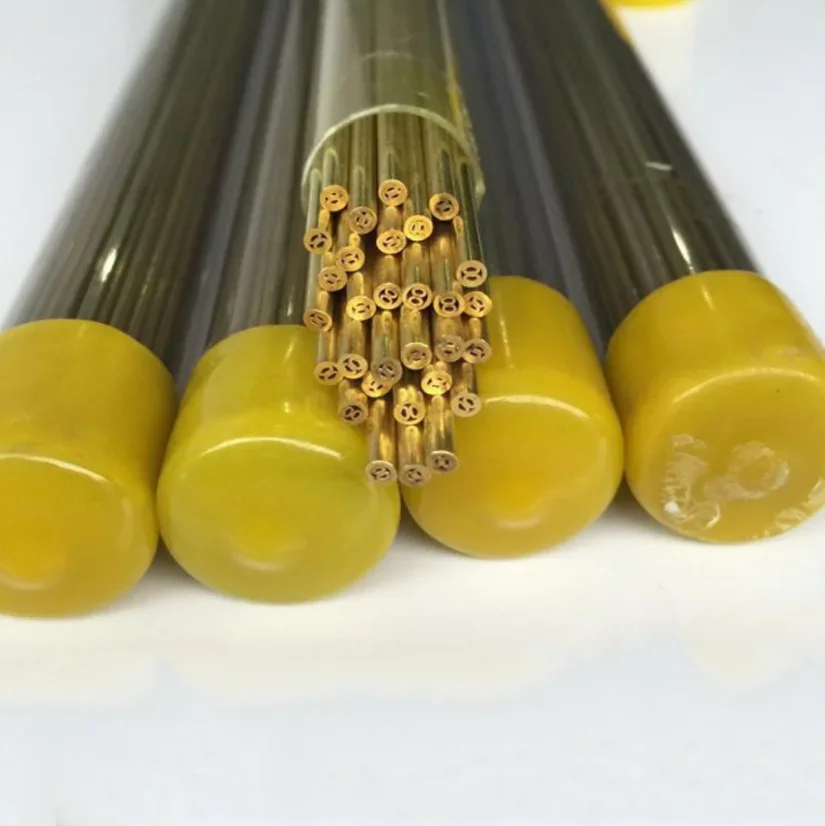 

Drilling Brass Electrode Tube Multihole 4 Holes Diameter 1.5mm 3.0mm Length 400mm for WEDM Drilling Machine