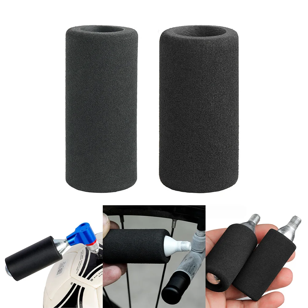 Protective Case Sponge Cover For 12g 16g Capsule Cover Carbon Dioxide Gas Cylinder Gas Cylinder Pump Bicycle Black