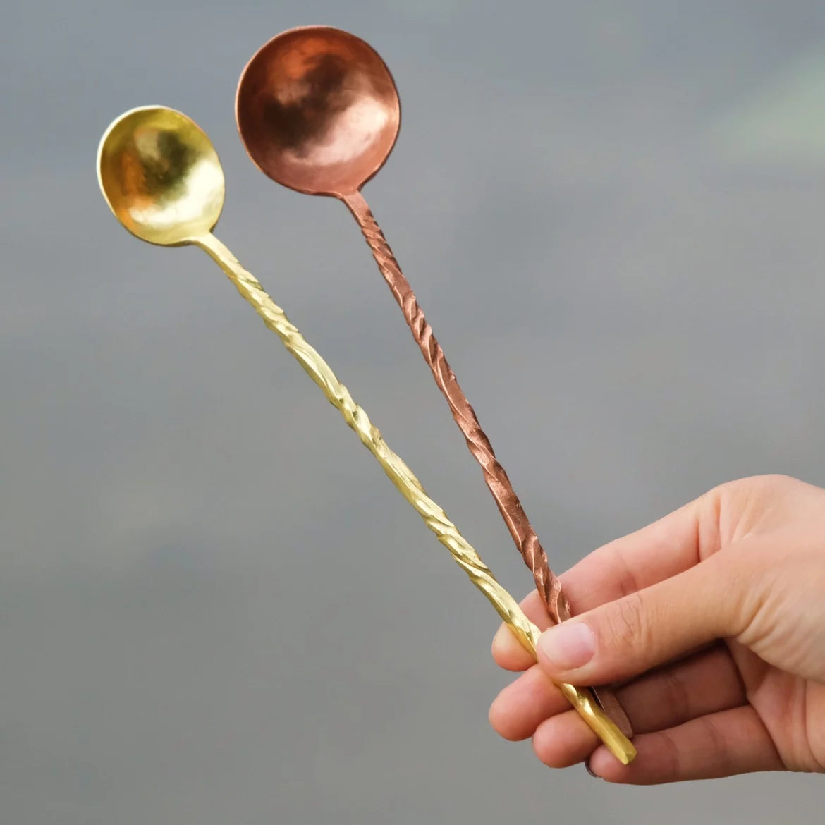 Produto Pode Ser Personalizado Handmade Pure Copper Coffee Spo Botão Spo Ins Wind Sobremesa Ocidental o