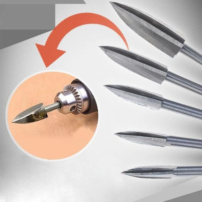 A2BE Carving Drill Bit for Rotary Tools DIY Wooden Crafts Anti-proof Durable