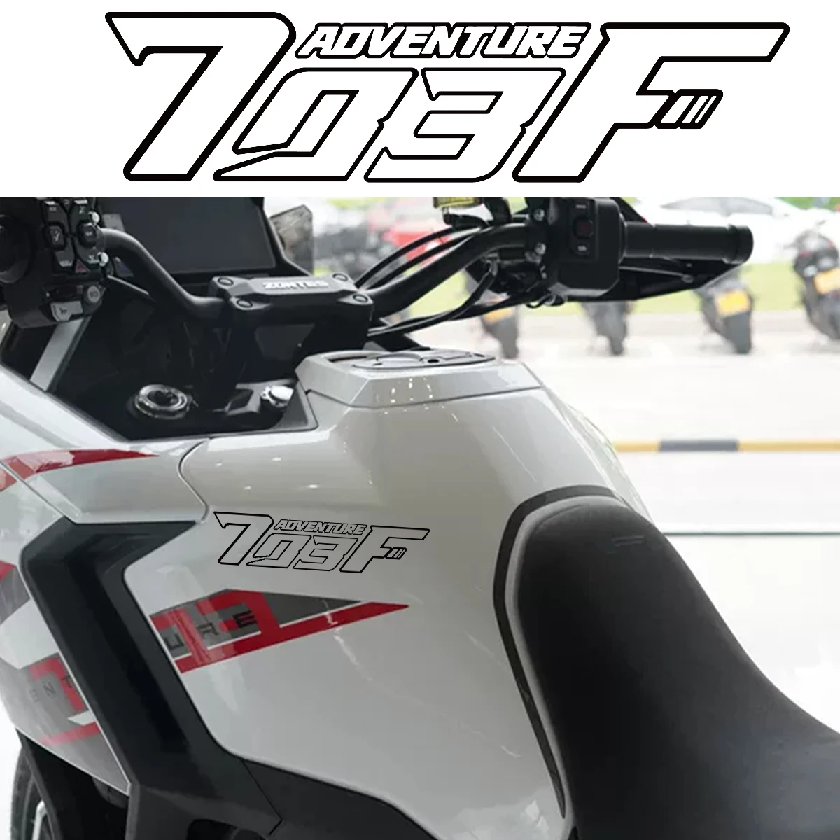 703F Emblem Reflective Decal Suitable for Zontes 703f 703 F Motorcycle Accessories Waterproof Vinyl Decal for Customization