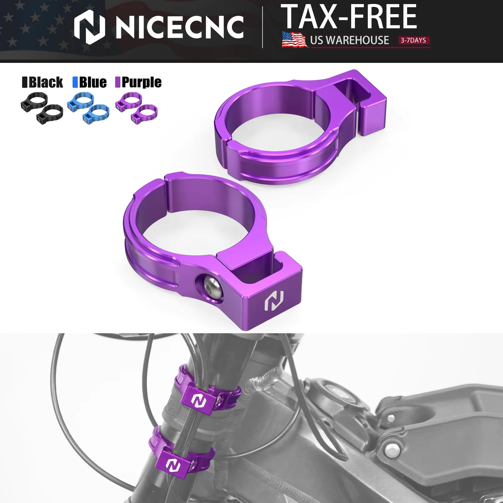 

NICECNC для Surron Light Bee X S L1E, электрический велосипед для грязи 2017-2025, алюминиевый держатель тормозного шланга для Segway X160 X260