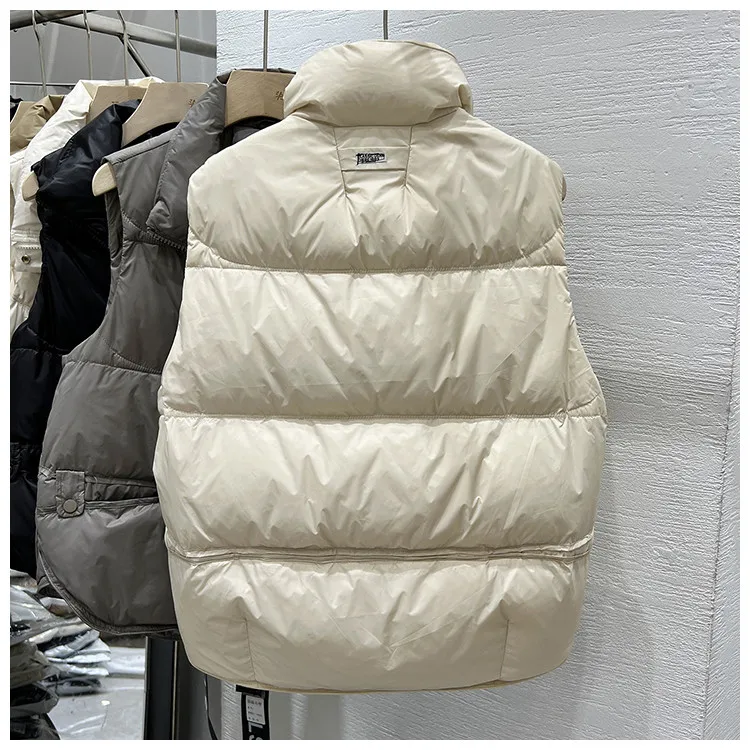 Women Autumn Winter Down Cotton Vest Jacket 2025 New Women Loose Stand Collar Vest Coat Women Short Vest Jacket Cotton Waistcoat 131 S03d8249c3c39483bbe37ef614bd47440Z