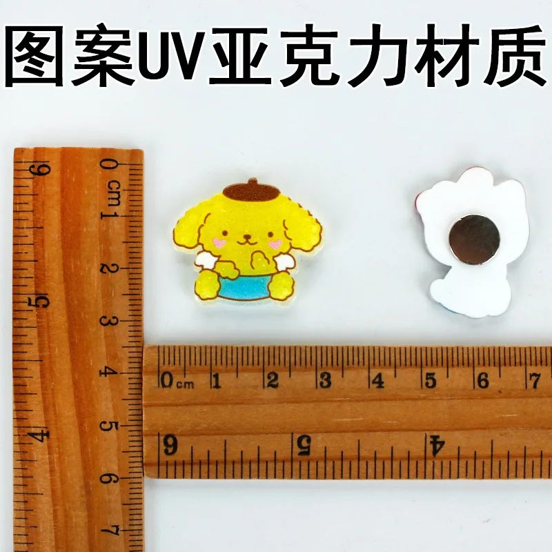 Hello Kitty Melody Kuromi PMMA Fridge Magnet Home Decore Mini Refrigerator Home Decoration Sticker Magnets For Fridge Souvenir