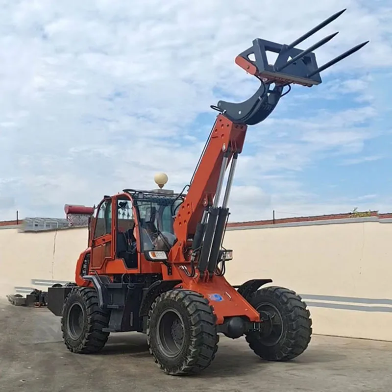 New Loader Retractable Arm Cheap Loaders Quick Changer Forklift Attachment Mini Wheel Loader With Attachments