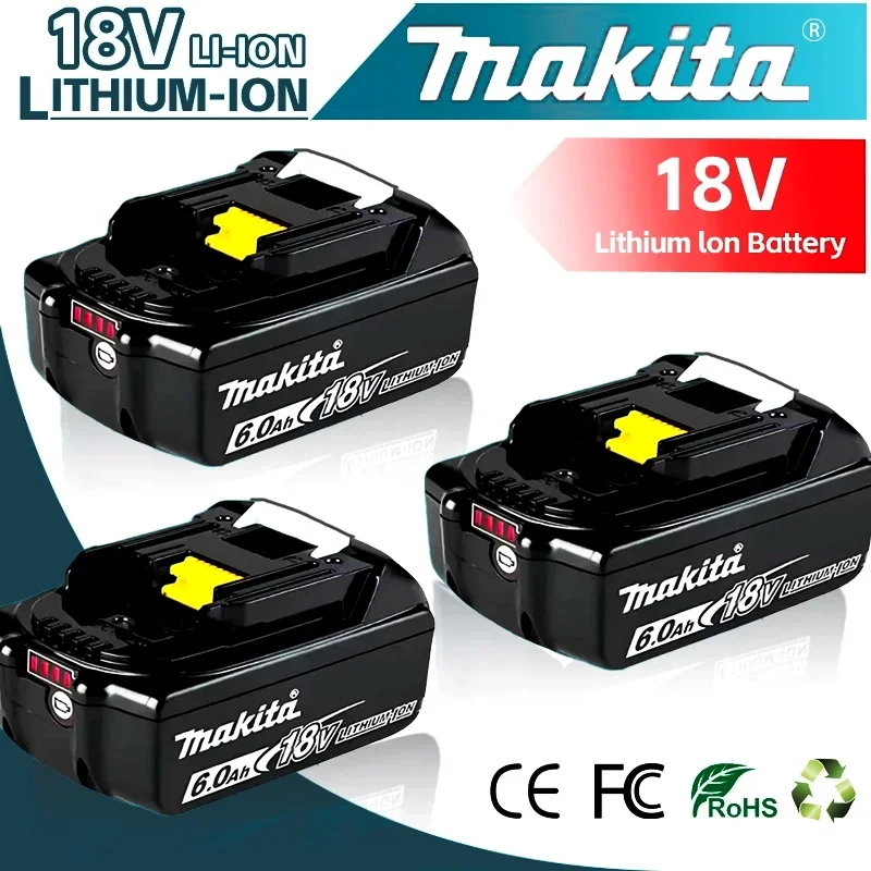 Оригинальный 100% аккумулятор Makita, литиевая батарея Makita 18 В Tools 6 Ач/5 Ач/3 Ач для Makita DTW700 DDF487 DTD173 DGA404 HR140D DJV182 Оригинальный 100% аккумулятор Makita, литиевая батарея Makita 18 В Tools 6 Ач/5 Ач/3 Ач для Makita DTW700 DDF487 DTD173 DGA404 HR140D DJV182