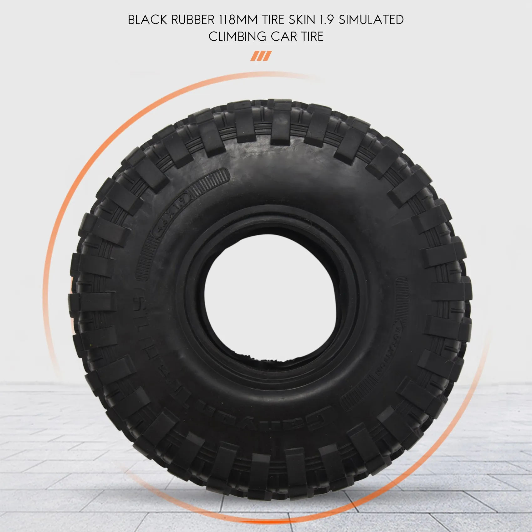 

Highly Recommended 4PCS 118MM 1.9 Rubber Tires Tyres Wheel for 1/10 Axial SCX10 90046
