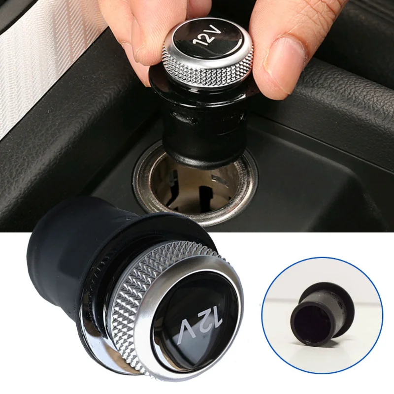 

Car Interior Cigarette Lighter Plug Cover 8W0 919 311 Chrome Dust Plug Cap trim Black Car Accessories for Audi A3 A4 A5 Q2 Q7 R8