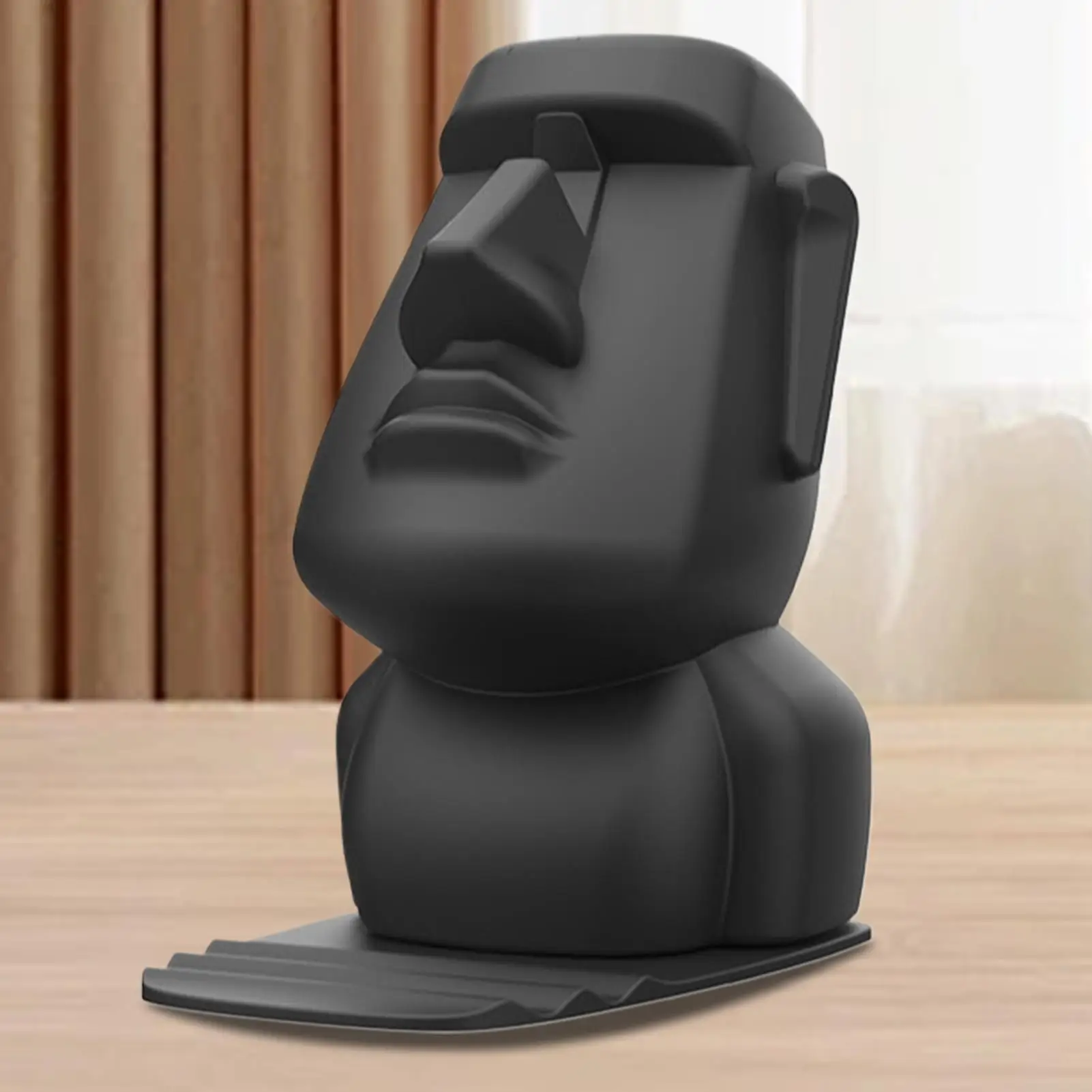 Eyeglasses Face Display Stand Easter Island Head Eyeglass Holder Stand Home Table Ornament Sculpture Multifunctional Mobile