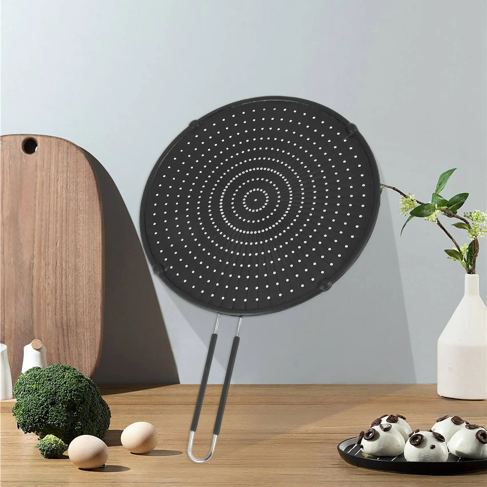 32 см силиконовая защита от брызг, антипригарная крышка для смазки масла, сковорода для сковороды, силиконовая сковорода для приготовления пищи