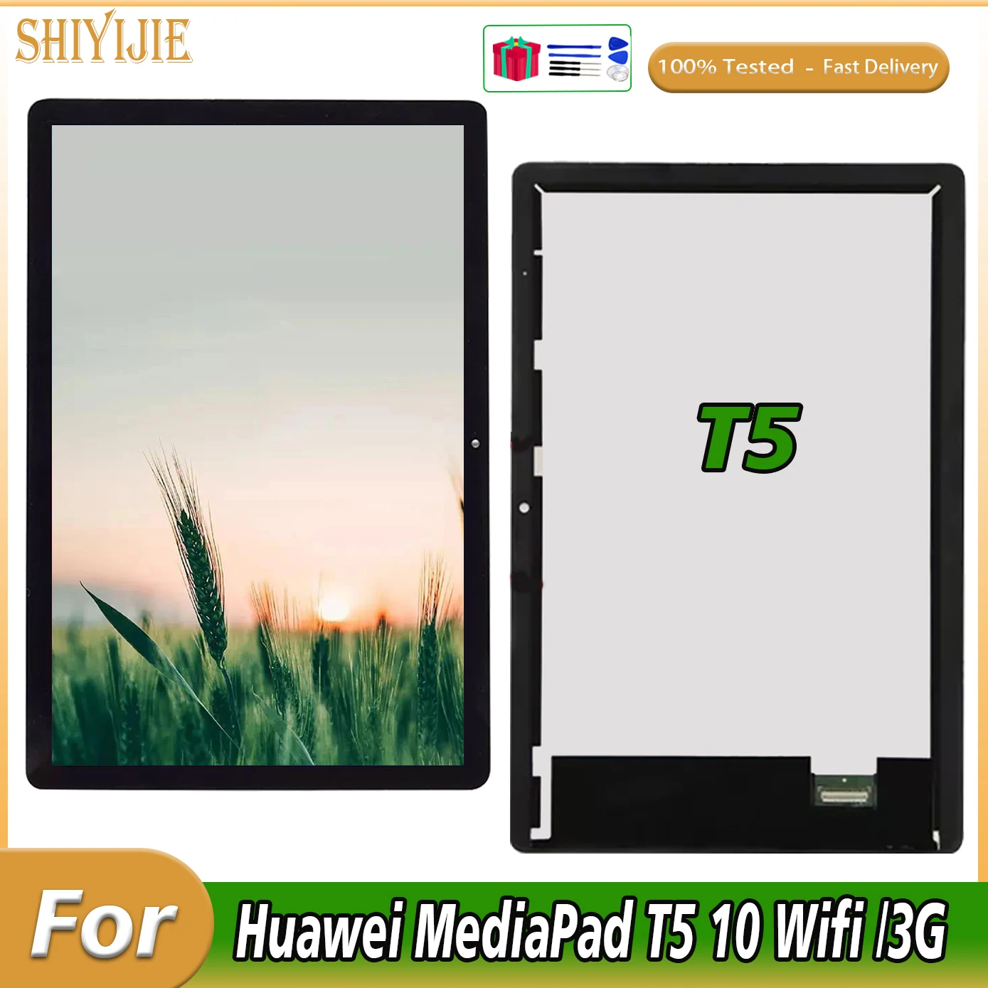 

100% Tested LCD For Huawei MediaPad T5 10 AGS2-L09 AGS2-W09 AGS2-L03 AGS2-W19 LCD Display Touch Screen Digitizer Assembly