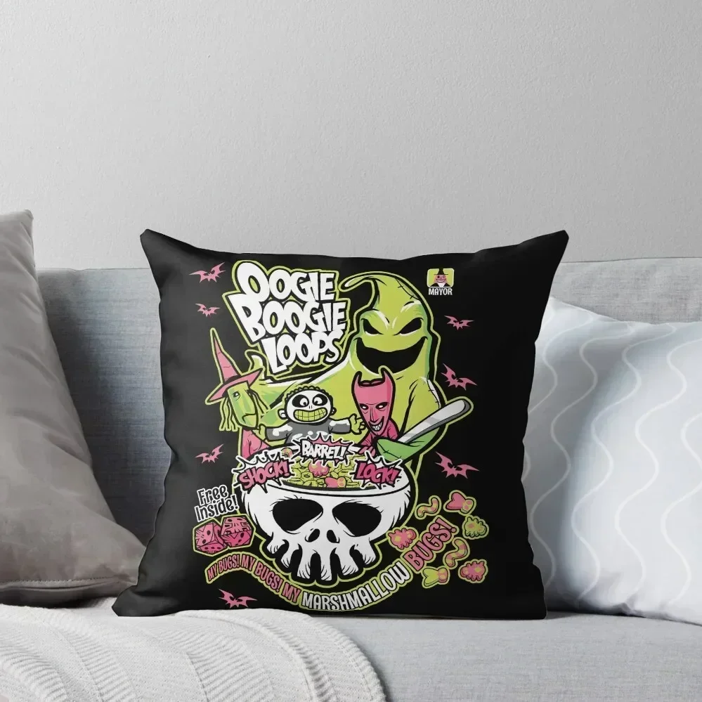 Oogie Boogie Loops Throw Pillow Sofa Cushion Cover Christmas Pillow Covers Pillow Decor