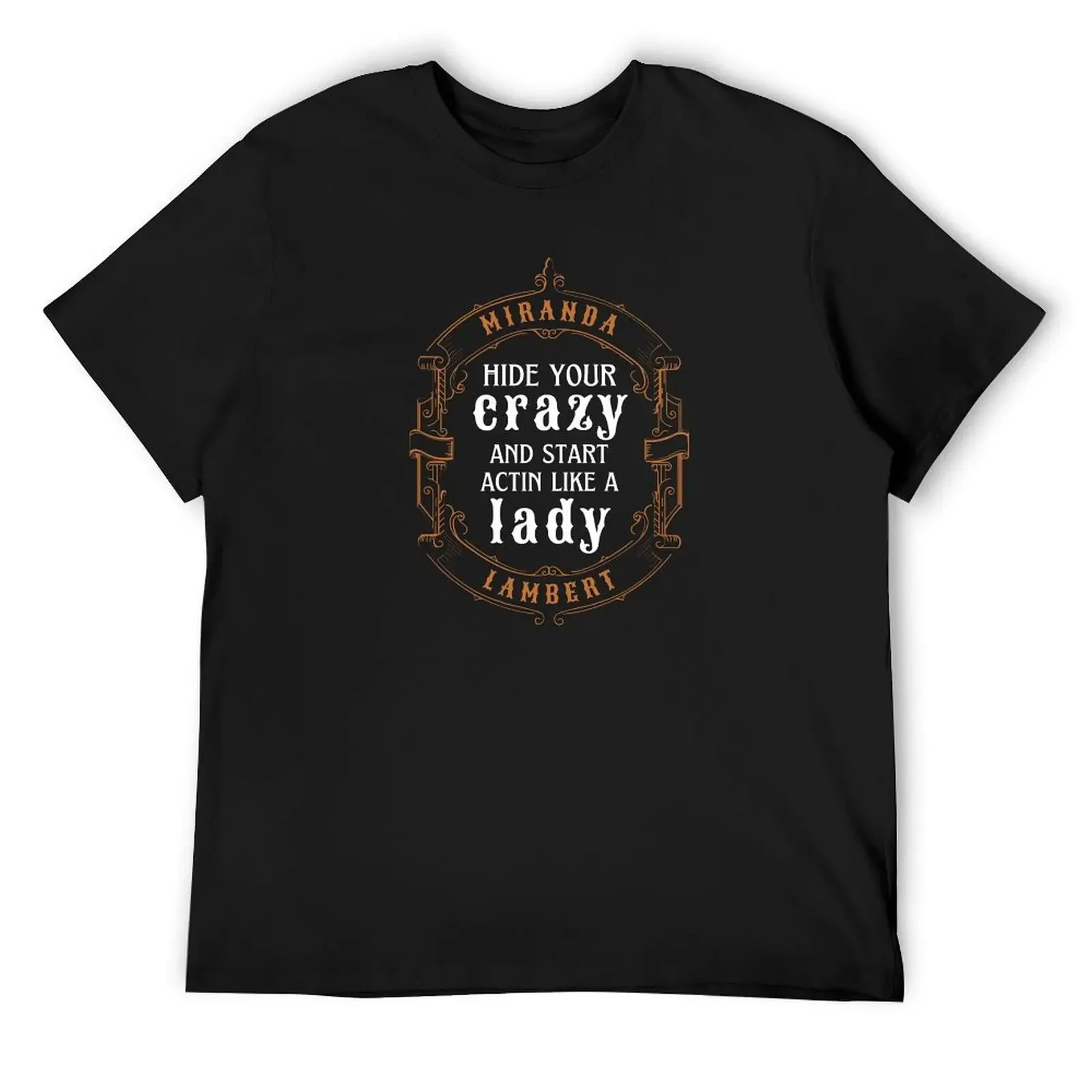 Hide Your Crazy T-Shirt plus size tops graphic shirts designer shirts T-shirt men