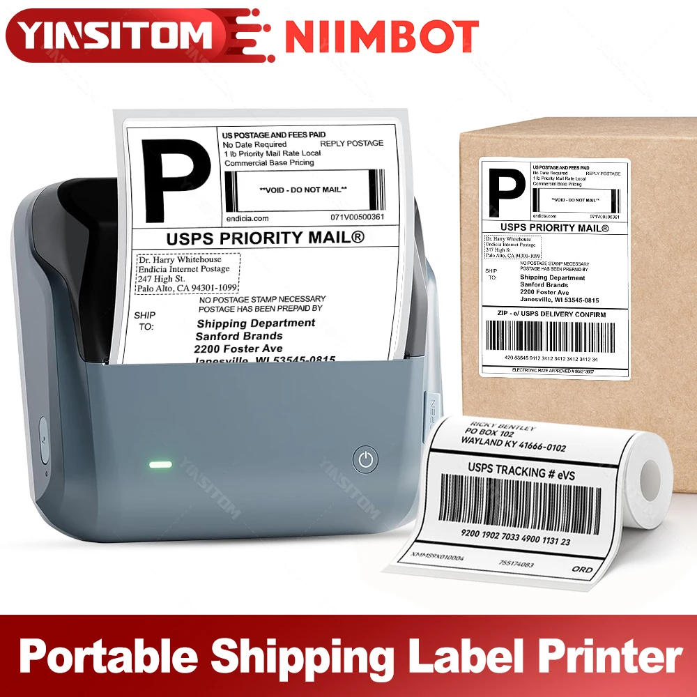 

Niimbot B4 Large Size Labels for 4inch 20-110mmLabel Printer Barcode Price Tag Retail Self-adhesive Stickers for Small Bussiness