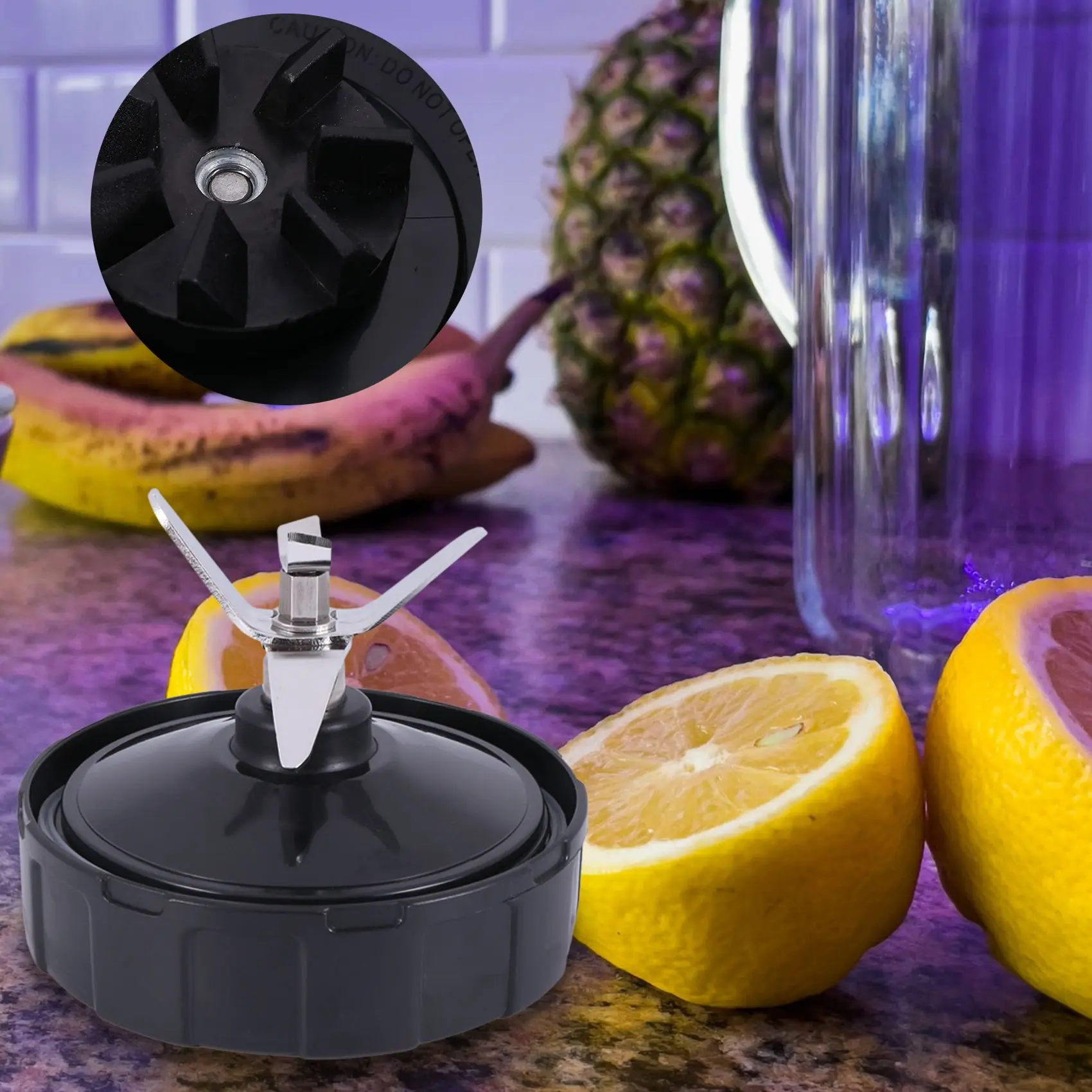 Lâmina extratora de barbatana A74X 7 para liquidificador Nutri Ninja 1000W 1500W