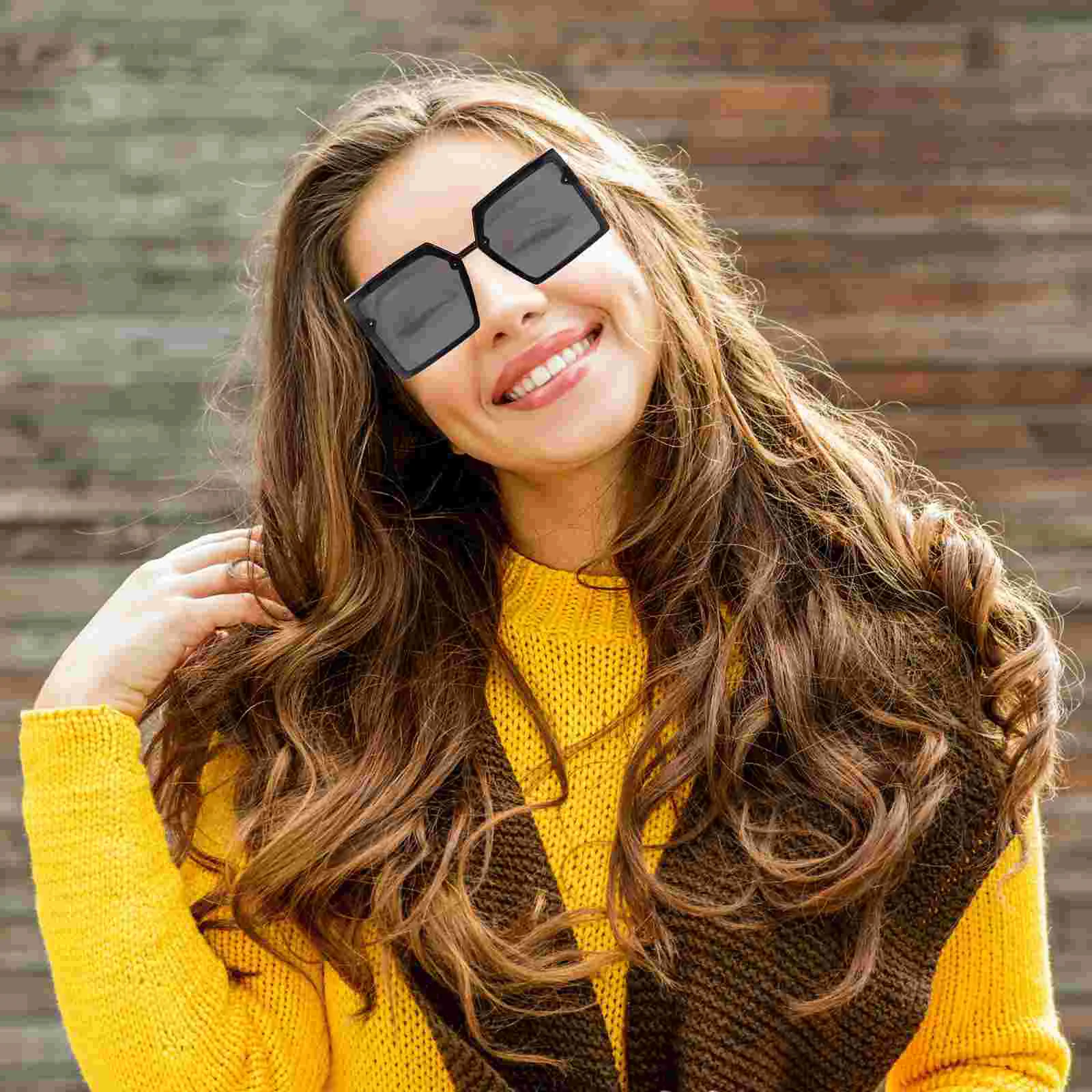 Glasses Sunglasses Men and Women Large Frame Metal Polarized Fashionable UV Protection