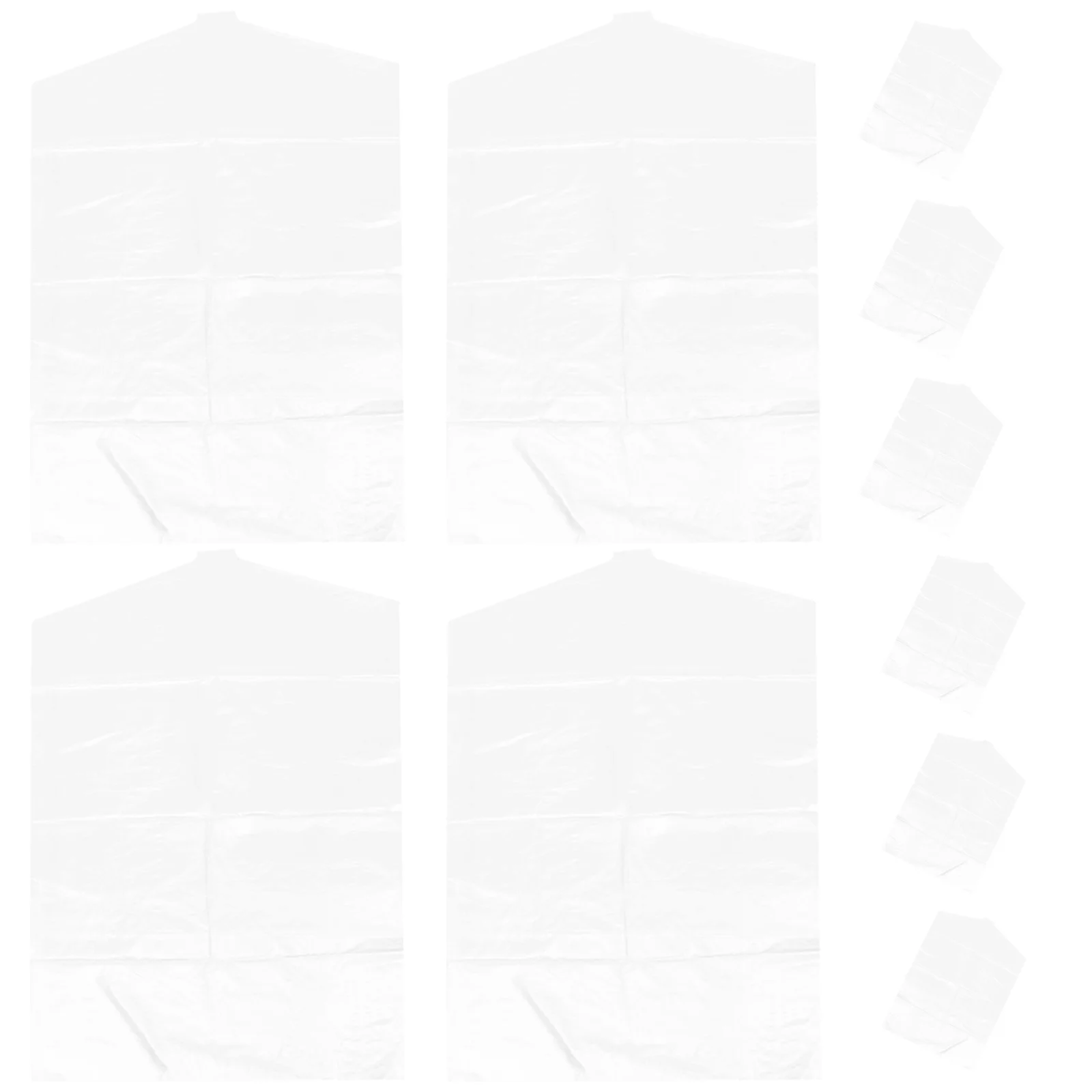 

10Pcs Transparent Hanging Garment Bags Dust Proof Clothes Covers Closet Storage Organizer Dry Cleaning Bag