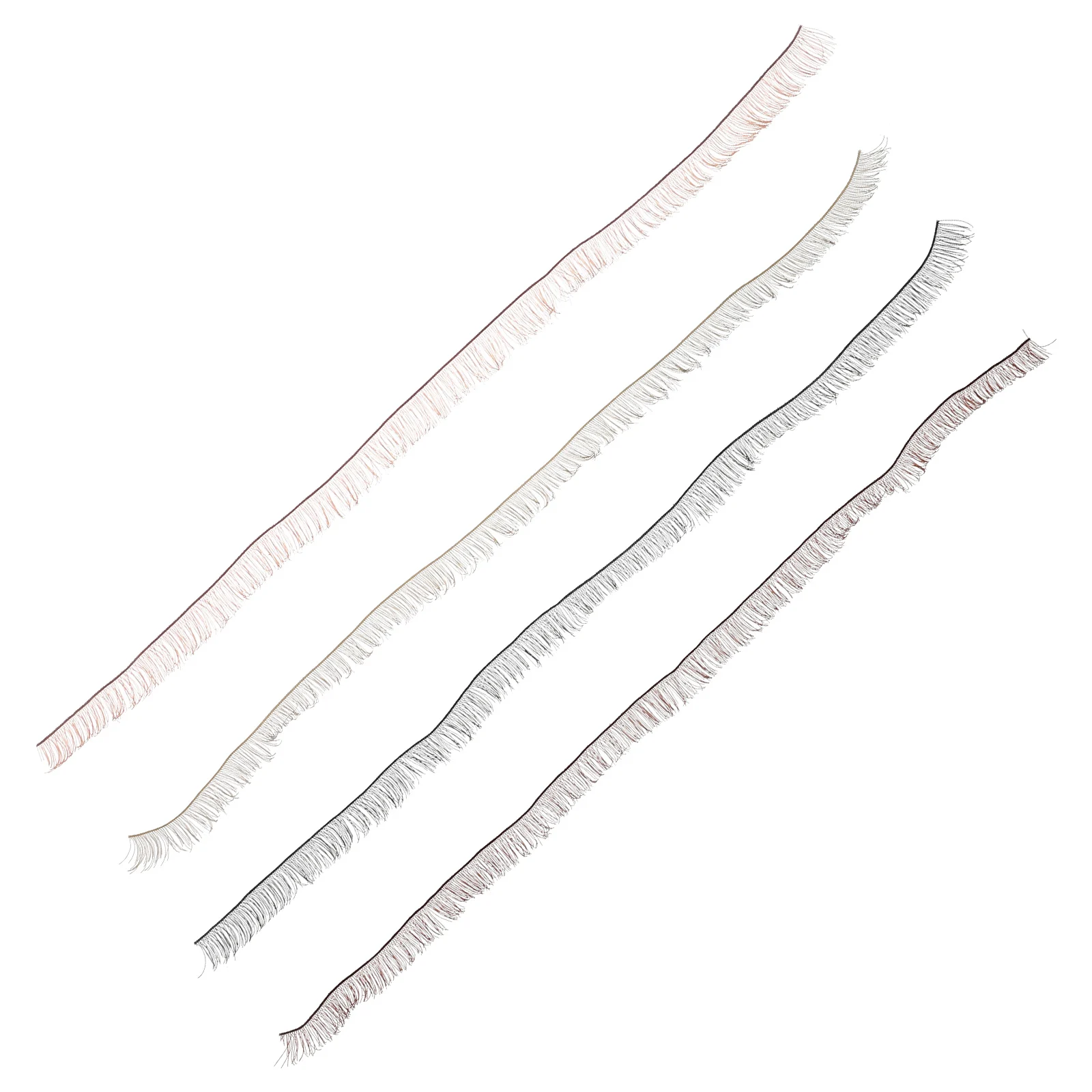 

4 Pcs Eyelashes False Big Eyes Fake Colored Nylon Decorative Accessory