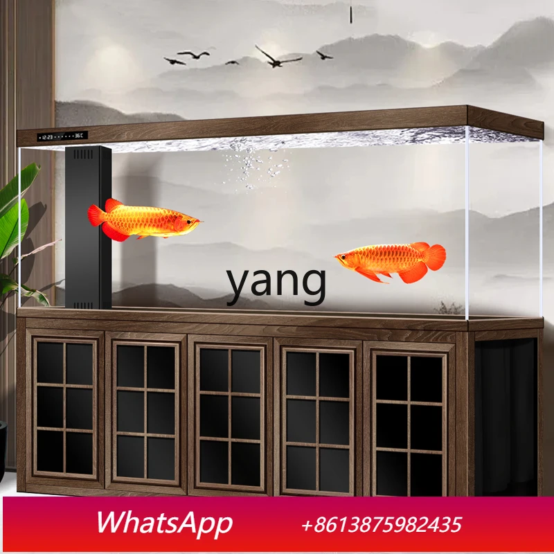 

CXM aluminum alloy Chinese bottom filter arowana tank living room household large ultra-white aquarium