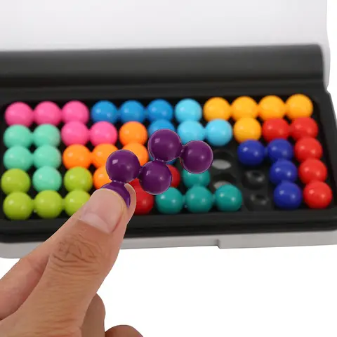 Desktop IQ Smart Magic Bead Battle Desktop Pusselspel Barnutmaningsleksak Hjärnbrinnande Tänkande Gör-det-själv-leksak Rymdbrädspel 10 best sales smartspel - №6