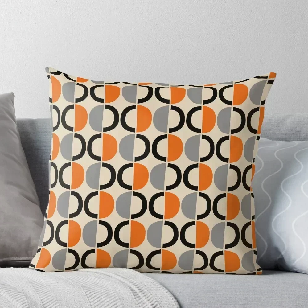 Mid Century Modern Half Circle Pattern 320 Throw Pillow Embroidered Cushion Cover pillowcases for sofa cushions pillow