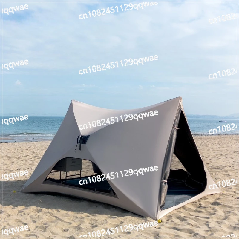 Triangle Automatic Opening Tents Outdoor Portable Folding Breathable Nature Hike Camping Tent Beach Sunshade Camping Equipment