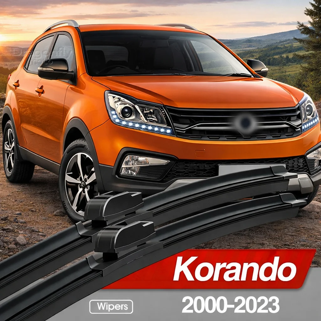 

For Ssangyong Korando 2000-2023 Front Windshield Wiper Blades 2pcs Windscreen Window Accessories 2006 2010 2013 2014 2018 2020