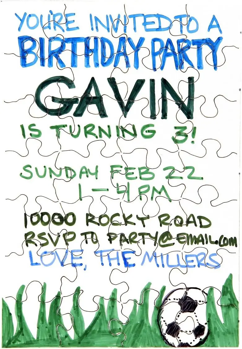 100 puzzles vierges - 5,5 x 8 pouces, 28 pièces chacun - Invite Hygloss DYI Party, parfait pour la décoration, les activités pour enfants, A