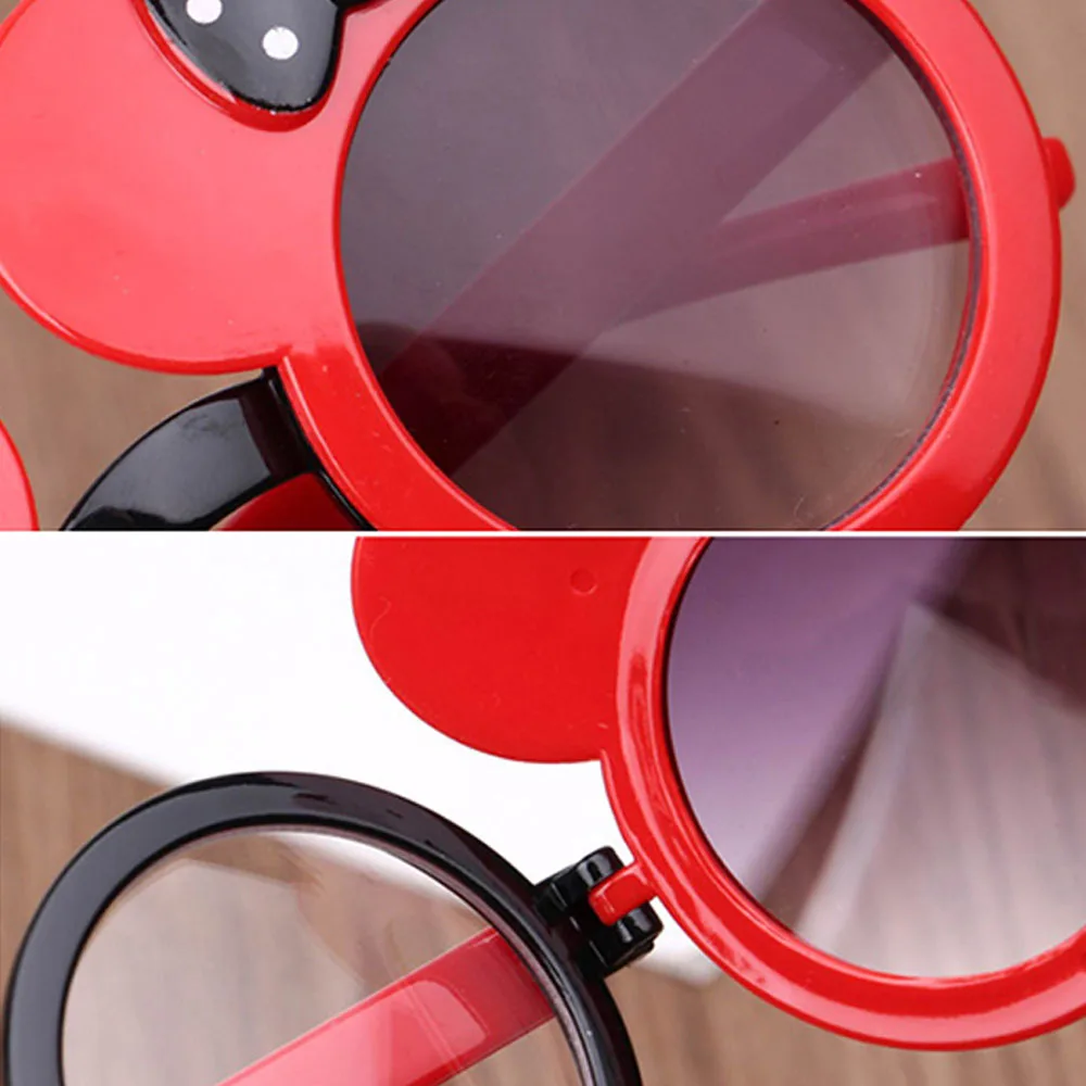 جديد ديزني أنيمي ميكي ماوس النظارات الشمسية Kawaii ميني النظارات الكرتون الأطفال الصيف الشمس فتاة صبي لعبة الهدايا #5